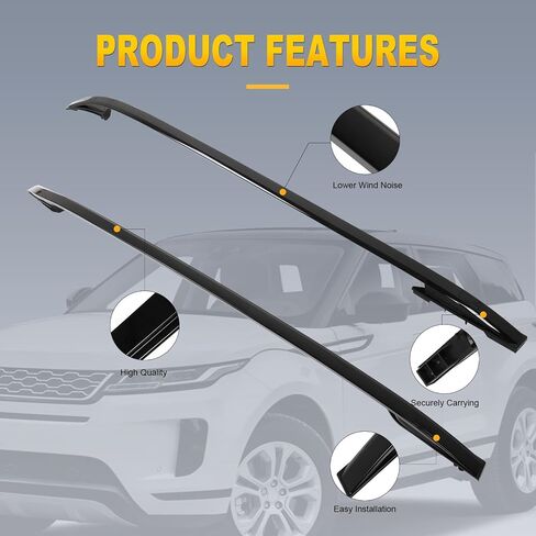 OCPTY Roof Rack Fit for Land Rover Range for Rover Evoque 2012 2013 2014 2015 2016 2017 2018 2019 2020 Cargo Bars for Cargo Carrier Bag Luggage Kayak Canoe Bike Snowboard Skiboard in Saudi Arabia