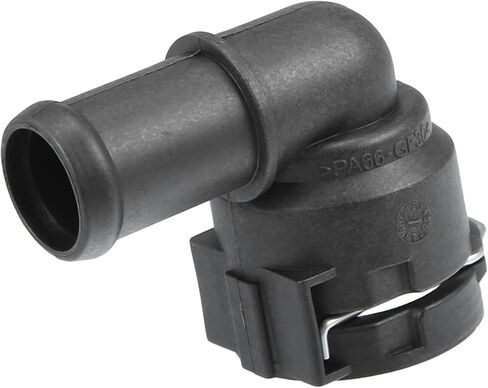 Upper Radiator Coolant Hose Connector Pipe No.1K0122291H - Car Interior Heater Hose Connector - for Volkswagen Passat 2012-2014 Plastic Black 1 Pc Item Replacement in Saudi Arabia
