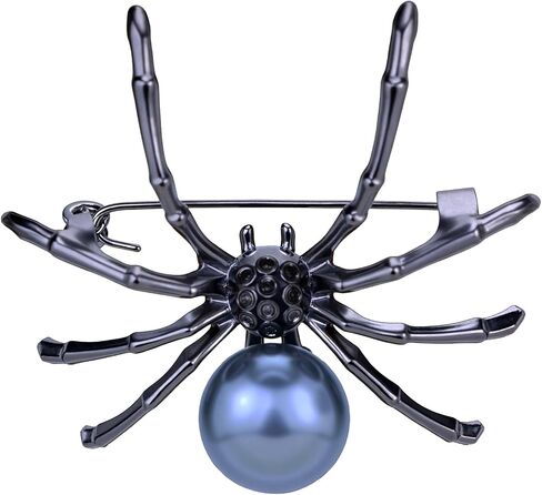 Spider Brooch Pins for Women Gothic Spider Brooch Pin Punk Vampire Witch Cosplay Costume Crawly Accessories in Saudi Arabia