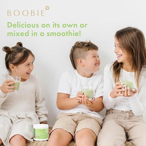 Boobie Pregnancy & Breastfeeding Superfood Greens Powder | Safe for Nursing Moms | 35+ Nutrients for Prenatal, Postpartum & Family Nutrition | Vegan, Gluten Free, Sugar Free | Mixed Berry, 30 Svgs in Saudi Arabia