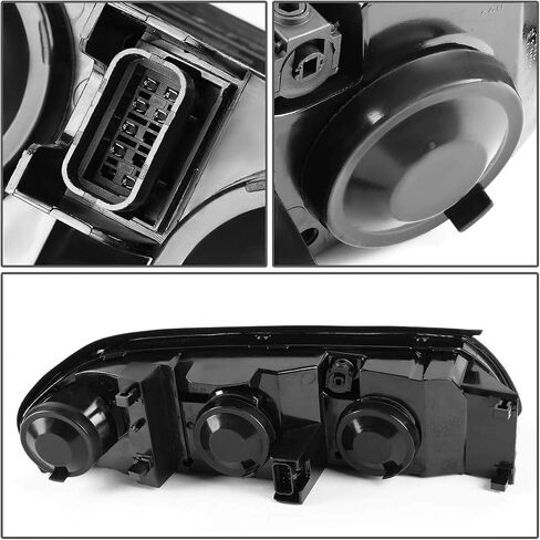 DNA MOTORING HL-OH-CI00-CH-AM Chrome Amber Headlights Compatible with 00-05 Chevy Impala in Saudi Arabia