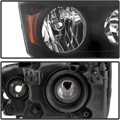 ACANII - For 2011-2017 Dodge Grand Caravan 08-16 Chrysler Town & Country Black Housing Headlights Headlamps Left+Right in Saudi Arabia