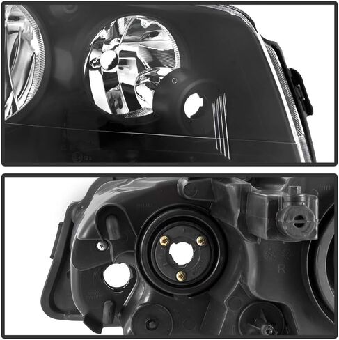 ACANII - For 2011-2017 Dodge Grand Caravan 08-16 Chrysler Town & Country Black Housing Headlights Headlamps Left+Right in Saudi Arabia
