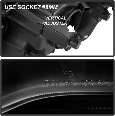 ACANII - For 2011-2017 Dodge Grand Caravan 08-16 Chrysler Town & Country Black Housing Headlights Headlamps Left+Right in Saudi Arabia