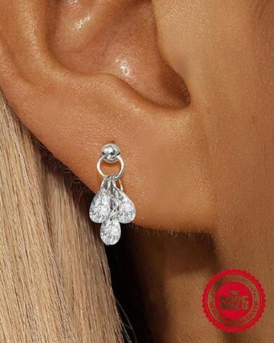 925 الفضة الاسترليني اللولب ثقب المجوهرات استرخى الزنمة القرط، AAAAA زركونيا، 1PC 16GA 1.2mm مترابطة داخليا حلق الغضروف الخلفي المسطح للنساء إلى الأمام محارة Daith مسمار الأذن حلقة الهدايا in Kuwait