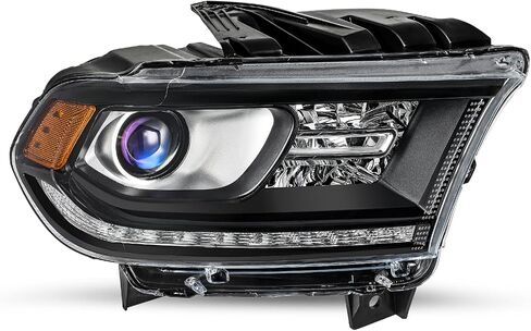 JSBOYAT Headlight Assembly [w/LED DRL] Compatible with 2014-2020 Dodge Durango, Factory Halogen Model Headlamps Replacement Driver and Passenger Side with Bulbs (Not for HID Model) in Saudi Arabia