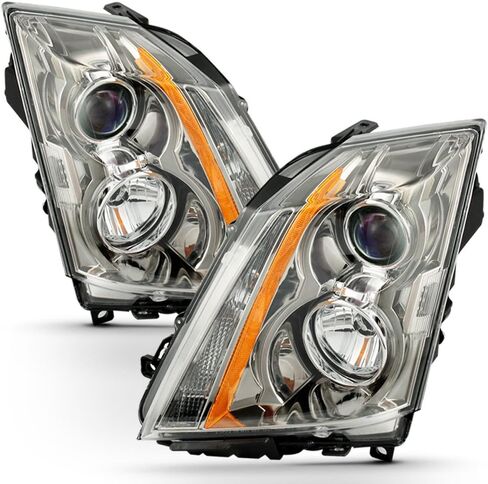 ACANII - For 2008-2013 Cadillac CTS Headlights Halogen Headlamps Head Lights Lamps Replacement Driver+Passenger Side in Saudi Arabia
