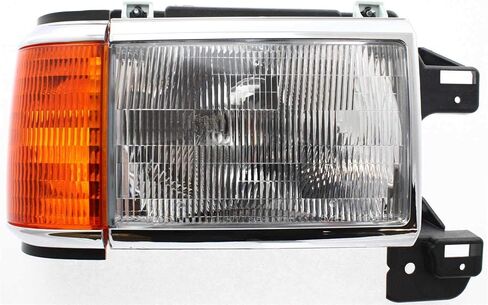 Garage-Pro Driver Passenger Side Headlight Assembly For Ford F-150 F-250 Custom XL XLT Lariat 1987-1990 Halogen With bulb(s) Extended Cab, Standard Cab, Styleside, Built To October 1989 in Saudi Arabia
