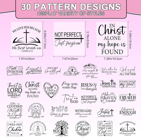 Dtf Transfers Ready to Press - 20 Pcs Easter Iron on Transfers for T-Shirts, Jesus Bunny Egg Iron on Patches Stickers, Heat Vinyl Decals for Clothes Bag DIY Crafts Fabric Decor in Kuwait