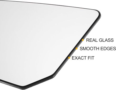 X AUTOHAUX Car Rearview Left Driver Side Mirror Glass Replacement W/Backing Plate Heated White Glass for GMC Acadia 2007-2016 for Saturn Outlook 2007-2010 for Chevrolet Traverse 2009-2016 in Saudi Arabia