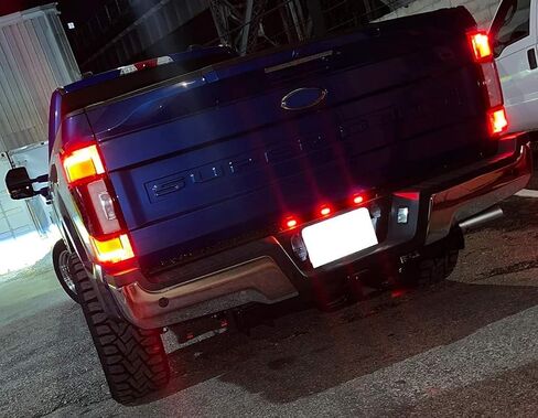 iJDMTOY OEM-Spec Red Lens LED Truck Tailgate Rear ID Lamp Lightbar Compatible With 2017-up Ford F250 F350 F450, Also Other Trucks in Saudi Arabia