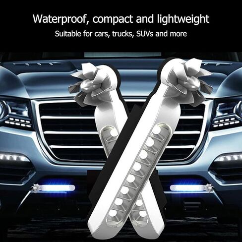 Wind Powered Light Led Energy Car Lights,Car Wind Powered Lighd Energy Power Lighd Powered Exterior Light,2pcs Wind Powered Daytime Running Light 8 LED Car Exterior Lamp in Saudi Arabia