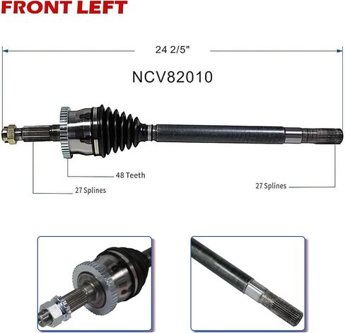 Maxfavor CV Axle Front fit for 2009 2010 2011 Honda Fit Base LX EX DX CV Axle 1.5L, CV Axle Shaft Assembly Front Left Right (Driver Passenger) Side in Saudi Arabia