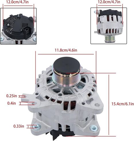 GXYWADY Alternator Replacement for 23100-4BA0B Replacement for Rogue S SL SV Sport Utility 2014-2018 2.5L in Saudi Arabia