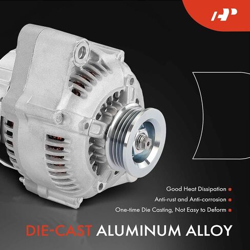 مولد كهربائي ممتاز متوافق مع Acura Integra 1990-1991، 12V 65A 4-Groove Pulley عكس اتجاه عقارب الساعة، استبدال # 31100PR4A01، 31100PR4A01RM in Saudi Arabia