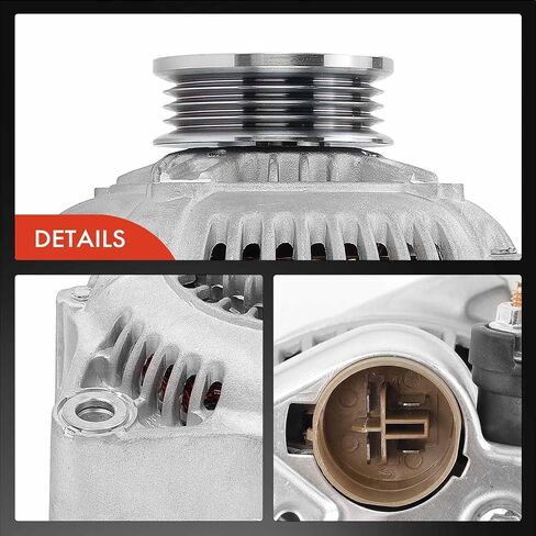مولد كهربائي ممتاز متوافق مع Acura Integra 1990-1991، 12V 65A 4-Groove Pulley عكس اتجاه عقارب الساعة، استبدال # 31100PR4A01، 31100PR4A01RM in Saudi Arabia