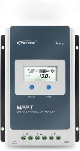 جهاز التحكم بالشحن الشمسي EPEVER 30A MPPT 12/24V DC يحدد تلقائيًا جهد النظام، التأريض السلبي المشترك المتوافق مع بطاريات الرصاص الحمضية والليثيوم in Kuwait