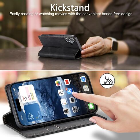 japezop iPhone 16 Pro Max 5G Wallet Case with [RFID Blocking],Card Holder Kickstand Magnetic,Leather Flip Case Wallet for iPhone 16 Pro Max 5G 6.9 Inch (Blue) in Kuwait