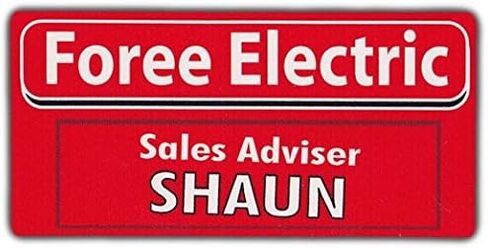 Pack of 4-3 Inch Stickers - FOREE Electric ID Badge, Shaun of The Dead, Zombie Hunter - Sticker Graphic - Decal Sticker in Saudi Arabia