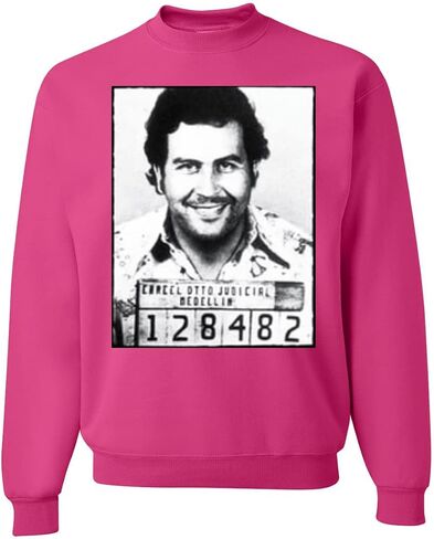 Wild Bobby Pablo Escobar Mugshot Narcos TV Pop Culture Unisex Crewneck Graphic Sweatshirt in Saudi Arabia