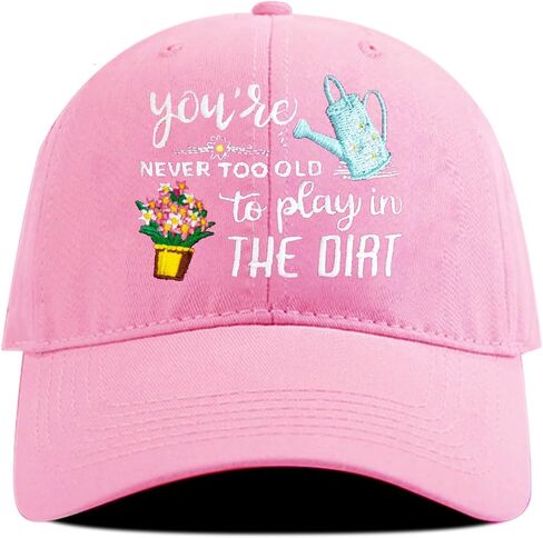 Embroidered Gardening Hats for Women Men, Adjustable Cotton Breathable Baseball Cap in Saudi Arabia