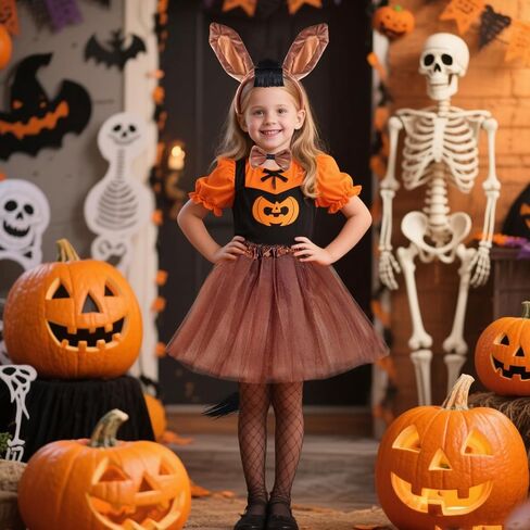 4 Pieces Halloween Horse Costume Horse Set Ears Headband Bow Tie and Tail Tutu for Women Christmas Carnival Cosplay Party Animal Suit in Saudi Arabia