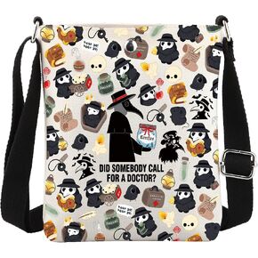 MBMSO Plague Doctor Crossbody Bag Plague Dr Movie Gift for Horror Movie Fans Cryptozoology Gifts Gothic Raven Crossbody Purse in Saudi Arabia