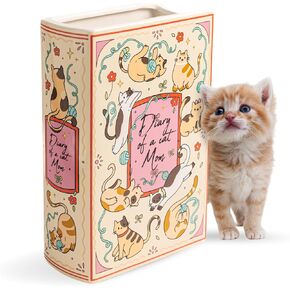Occasional's Book-Shaped Decorative Vase, Ceramic Vases for Home Decor, Cute Bookshelf Decor, Unique Vase for Book Lovers (Large) in Saudi Arabia