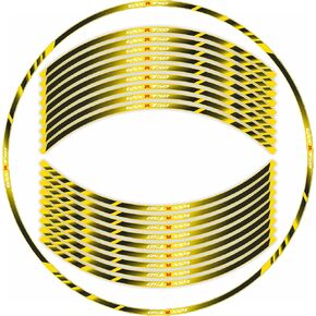 شريط لاصق بأشرطة حافة عاكسة للدراجة النارية لسوزوكي GSXR750 K1 2000-2003/GSXR750 K4 2004-2005/GSXR750 K8 2008-2010/K11 L6 2011-2019 ملصقات مصورة لعجلة الحافة 17 بوصة (أسود وقرمزي) in Kuwait