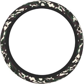 غطاء عجلة قيادة السيارة كلاسيكي بطبعة جلد الفهد، مسامي ومضاد للانزلاق، عجلة قيادة مرنة قابلة للتمدد تناسب السيارة، سيارات الدفع الرباعي، الشاحنة، السيدان، الشاحنة العالمية 15 بوصة in Kuwait