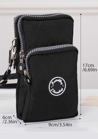 Small Crossbody Bags for Women Mini Cell Phone Purses with Crossbody Strap Phone Wallet Shoulder Bag Nylon Arm Bag in Saudi Arabia