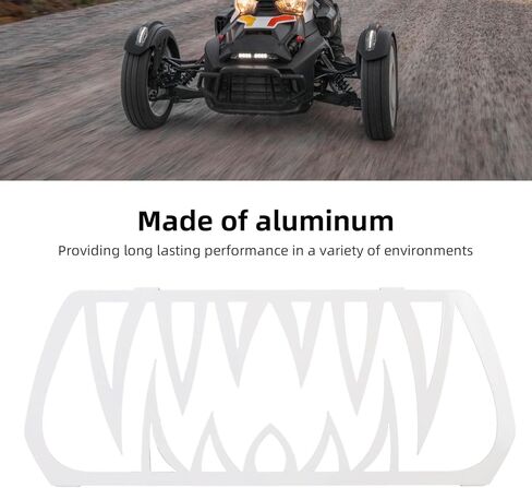 أسنان الشبكة الأمامية مصنوعة من الألومنيوم المقاوم للصدأ وخفيفة الوزن لـ Ryker 600 900 Sport All (أسود) in Saudi Arabia