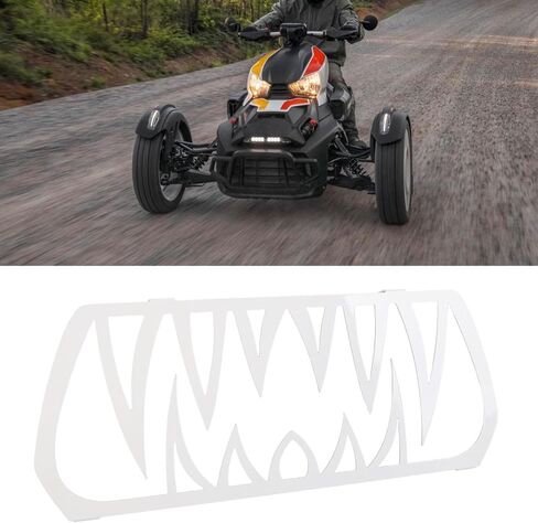 أسنان الشبكة الأمامية مصنوعة من الألومنيوم المقاوم للصدأ وخفيفة الوزن لـ Ryker 600 900 Sport All (أسود) in Saudi Arabia