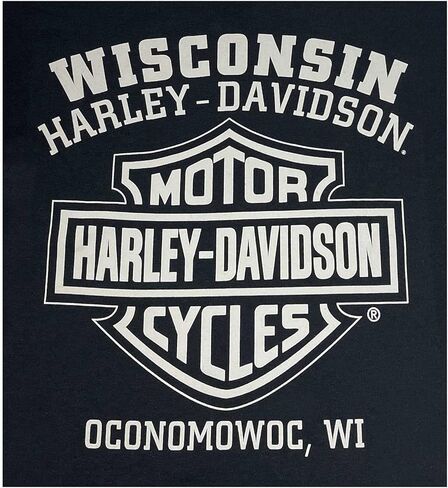Harley-Davidson Men's Corrosion Skull Short Sleeve Crew-Neck T-Shirt - Black in Saudi Arabia