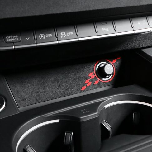 BETTERHUMZ Compatible with Audi A4 S4 B9 A5 S5 RS5 2017-2024 for Alcantara Center Console Cigarette Lighter Sticker Power Outlet USB Port Charging Panel Trim Interior Accessories (Without USB Port) in Saudi Arabia