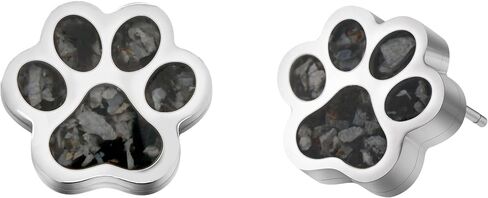 Lauren-Spencer Turquoise Dog Paw Earrings for Women Cute Small Paw Print Stud Earrings Stainless Steel Turquoise Gemstone Dog Jewelry for Women Girls Cat Dog Mom Earrings Animal Jewelry in Saudi Arabia