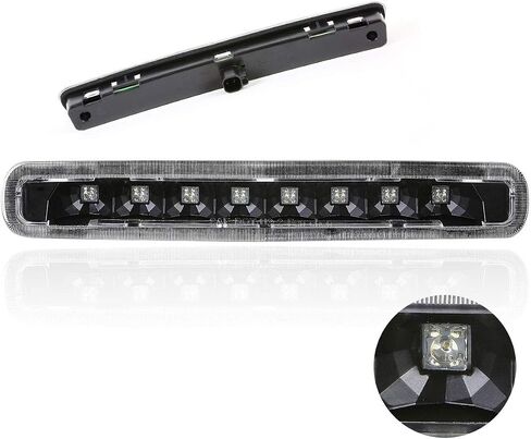 Full LED 3rd Third Brake Light High Mount Stop Light Compatible with Ford Mustang 05-09,Chrome Housing/Clear Lens in Saudi Arabia