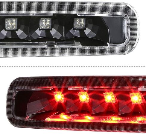 Full LED 3rd Third Brake Light High Mount Stop Light Compatible with Ford Mustang 05-09,Chrome Housing/Clear Lens in Saudi Arabia
