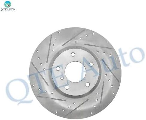 PM Auto Front 320mm Drilled Slotted Disc Brake Rotors Replacement For 2009-2013 Infiniti G37 in Saudi Arabia