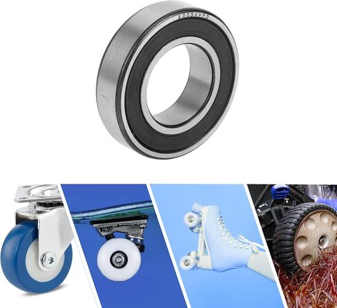 ACROPIX 6308VV & الكرات الأخدود العميق P5 40x90x23 مللي متر محامل مشحم ختم مطاطي مزدوج أسود فضي لهجة سكوتر عجلة التزلج in Kuwait