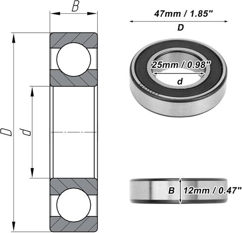 ACROPIX 6308VV & الكرات الأخدود العميق P5 40x90x23 مللي متر محامل مشحم ختم مطاطي مزدوج أسود فضي لهجة سكوتر عجلة التزلج in Kuwait