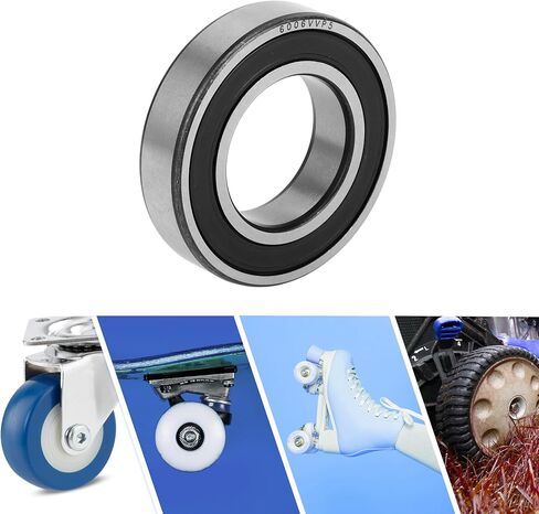 ACROPIX 6308VV & الكرات الأخدود العميق P5 40x90x23 مللي متر محامل مشحم ختم مطاطي مزدوج أسود فضي لهجة سكوتر عجلة التزلج in Kuwait