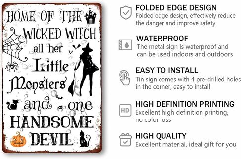 Psychic Reading Tarot Cards Crystal Balls Metal Tin Sign Halloween Spooky Decor Witch Wall Art Retro Vintage Halloween Decor for Home Halloween Party Wall Decor 8x12 Inch in Saudi Arabia