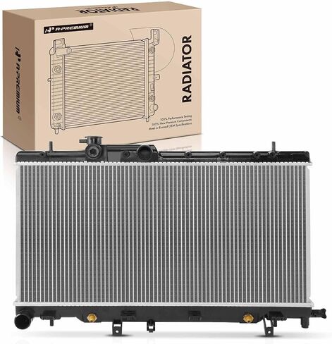 A-Premium Engine Coolant Radiator Assembly Compatible with Subaru Impreza, 2002 2003 2004 2005 2006 2007, Automatic/Manual Transmission, Replace# 45111FE000, 45111FE050 in Saudi Arabia