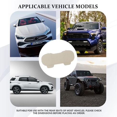 غطاء مقعد السيارة الخلفي من الكتان، وسادة المقعد الخلفي، واقيات المقعد الخلفي الطويلة المضادة للانزلاق مع جيب للتخزين، غطاء وسادة خلفي مريح ومسامي يناسب معظم سيارات الدفع الرباعي (أسود) in Kuwait