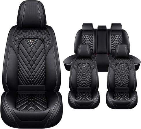 Seat Covers Carseat Cover Universal Fit for Hyundai, Seat Covers,Car Seat Covers Front Seats, Car Seat Cover, Car Seat Protector Waterproof(5 Seats, Black) in Kuwait