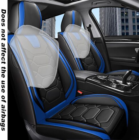 Car Seat Covers Full Set for Chrysler 300 2005-2023,Durable Waterproof Luxury Universal,Easy to Install Napa Leather Cover Set for Cars,Front Seats,Black Red in Saudi Arabia