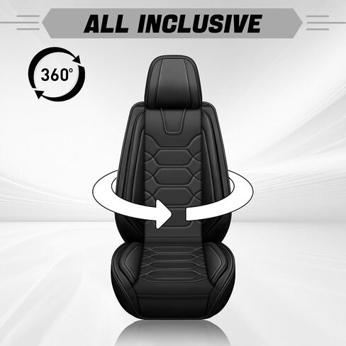 Car Seat Covers Full Set for Chrysler 300 2005-2023,Durable Waterproof Luxury Universal,Easy to Install Napa Leather Cover Set for Cars,Front Seats,Black Red in Saudi Arabia