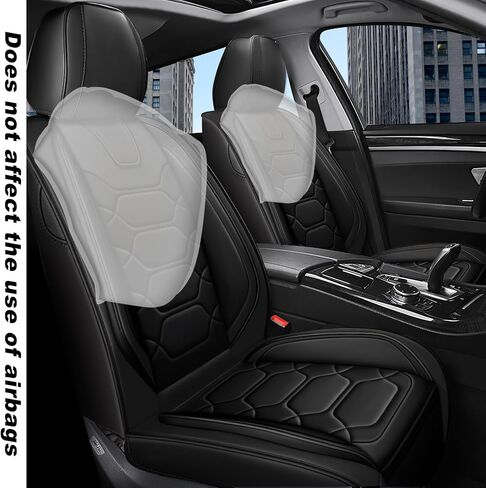 Car Seat Covers Full Set for Chrysler 300 2005-2023,Durable Waterproof Luxury Universal,Easy to Install Napa Leather Cover Set for Cars,Front Seats,Black Red in Saudi Arabia