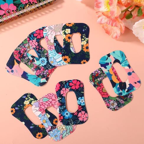 25pcs Adhesive Patches for Dexcom G6, Spring Flower Print Waterproof Overpatches Covers Breathable CGM Sensor Patches Tape Stickers Compatible with Dexcom G6 (5 Styles) in Saudi Arabia